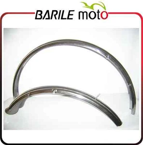 Coppia Parafanghi Bici R - Bacchetta - 26" Inox Cromati + Aste e Morsetti UOMO - Foto 1 di 1