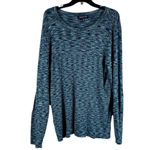 Jones New York Signature Women’s Marbled Long Sleeve Sweater 2X - Picture 1 of 15