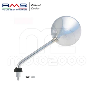 SPECCHIO SPECCHIETTO RETROVISORE CROMATO SINISTRO RMS LIBERTY 50 125 200 RST - Foto 1 di 4