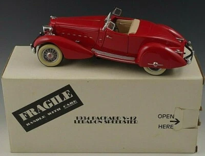 DANBURY MINT 1934 PACKARD V-12 LEBARON SPEEDSTER MODEL 1:24 DIE CAST MIB #2 - Image 1 of 4
