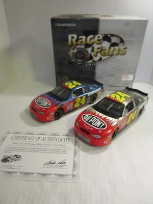NASCAR Jeff Gordon #24 DuPont Brushed Metal Twin Set 1:24 Scale Brookfield 2001 - Image 1 of 4