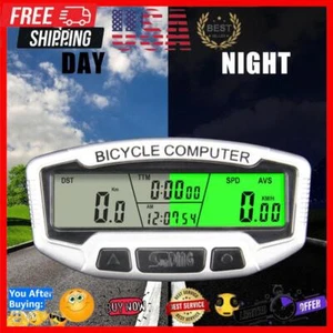 SUNDING Codice Retroilluminazione Bici Tachimetro da Tavolo Bicicletta Digitale LCD Contachilometri Cablato - Foto 1 di 8