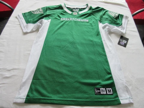 HTF NWT SASKATCHEWAN ROUGHRIDERS STITCHED NEW ERA REPLICA HOME JERSEY MEDIUM !!! Cover