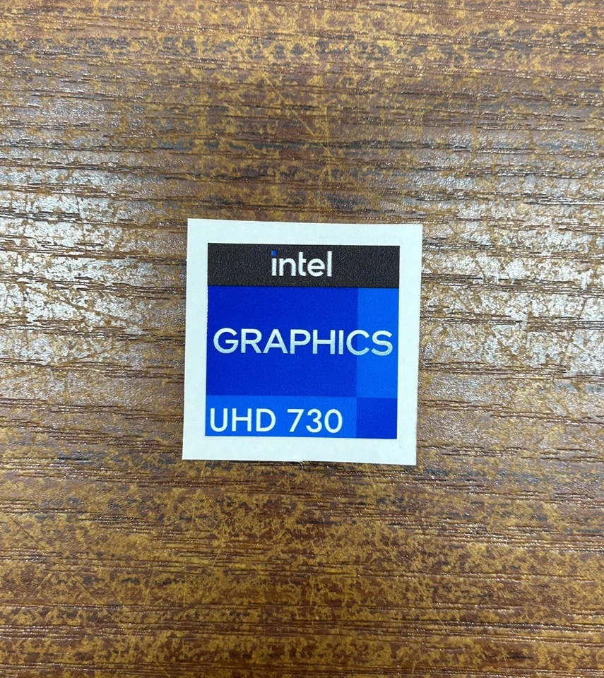 1x Intel UHD 730 Graphics Desktop / Laptop sticker label (NEW) - Image 1 of 1