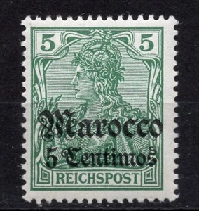 Morocco 1905 Germania 5 Cts., Mi. 20, Reichspost, new script, MNH, no faults - Picture 1 of 1