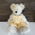 Boyds Bears Winnie WuzzWhite 20th Anniversary gelenkt gewichtet 14"" Plüschtier neu mit Etikett