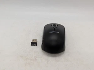 Amazon Basics HM8126 wireless mouse 2.4 GHz USB nano receiver black for PC - Picture 1 of 15