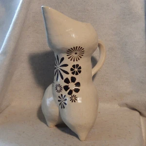 ROSANNE EBNER Art Pottery Studio DEFLOWER I großer Steinzeug Abstrakt Göttin Krug - Bild 1 von 8