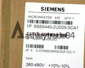 New 1Pcs 6SE6 440-2UD25-5CA1 Siemens 6SE6440-2UD25-5CA1 inverter - Picture 1 of 3
