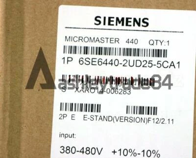 New 1Pcs 6SE6 440-2UD25-5CA1 Siemens 6SE6440-2UD25-5CA1 inverter - Image 1 of 3