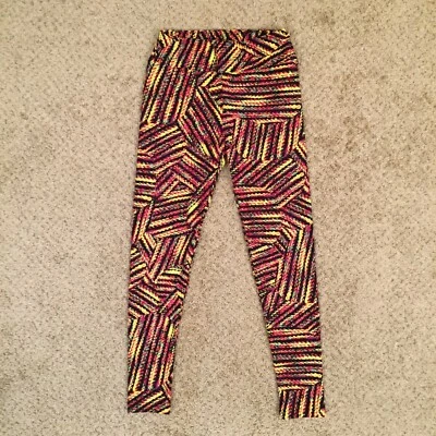 LuLaRoe One Size OS Multicolor Striped Leggings NWOT - Image 1 of 4