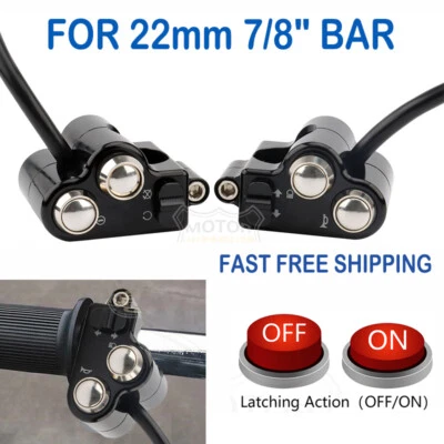 For 7/8" 22mm Motorcycle Switches Handlebar Control Headlight Turn Signal Horn - Image 1 of 4
