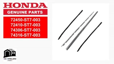 Honda OEM ACURA 3-Door Integra DC1 DC2 Front Door & Roof Molding Rh & Lh SET - Image 1 of 4