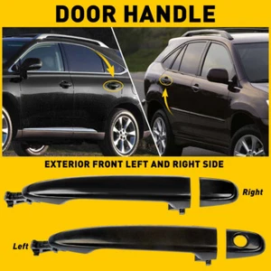 Pair For Toyota 2005-2017 Avalon 2014-2017 Highlander Door Handle Front Outside - Picture 1 of 14