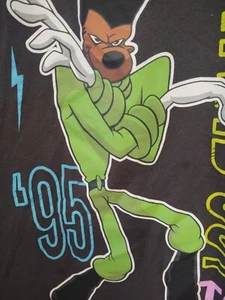 Vintage Disney Goofy Film "Stand Out" Powerline Stadium 95' Tour T-Shirt Gr. 4 - Bild 1 von 10