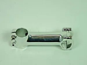 110mm 26.0mm Handlebar Stem Ahead 1 1/8th threadless high polish silver chrome - Picture 1 of 3