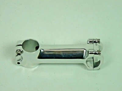 110mm 26.0mm Handlebar Stem Ahead 1 1/8th threadless high polish silver chrome  - Image 1 of 3