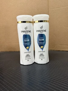 2 Pantene Pro-V Classic Clean Shampoo + Conditioner, 2 in 1, 12 oz Each - Picture 1 of 2