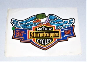 Adesivo STURMTRUPPEN MOTOR CYCLES BIG BANG Bonvi STICKER Harley Davidson - Picture 1 of 1