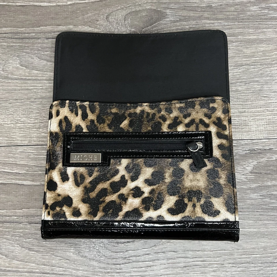 NEW Miche Petite Handbag Tess Shell ONLY Purse Faux Leather Leopard Animal Print - Image 1 of 4