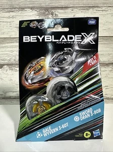Beyblade X SWORD DRAN 3-80B und GALE WYVERN 3-60T Hasbro Combo Pack - Bild 1 von 4