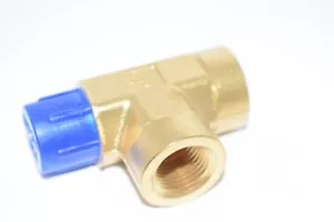 NEW PARKER 6-6-6 ST-B Brass Street Tee, FNPT x MNPT x FNPT, 3/8'' Pipe Size - Picture 1 of 2