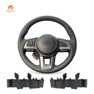 Funda de volante MEWANT Custom cuero sintético negro para Subaru Legacy Outback Forester - Imagen 1 de 10