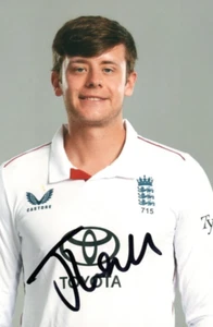 ENGLAND CRICKET: JAMIE SMITH SIGNED 6x4 TEST PORTRAIT PHOTO+COA **PROOF** - Picture 1 of 2