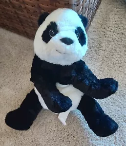 2 orsetti panda 12" e 20" seduti o 28" peluche animali peluche genitore e bambino - Foto 1 di 10