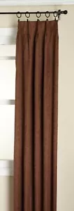 Stylemaster Gabrielle Pinch Pleated Foam Back Drape Pair, Chocolate, 48 by 84... - Picture 1 of 1