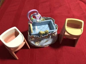 LITTLE TIKES Vintage Furnitures - 2 High Chairs and Crib - Picture 1 of 5