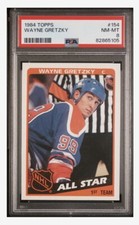 1984-85 Topps #154 Wayne Gretzky Oilers PSA 8 NM-MT