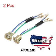 2x Headlight Bulb Socket P15d IGNITOR 3 Wire Gy6 Scooter ATV Taotao JMSTAR Pair