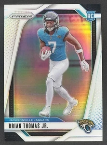 2024 Brian Thomas Jr WHITE PRIZM 33/35 Rookie #314 RC Jaguars NFL - Picture 1 of 6