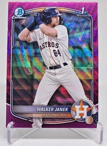 Walker Janek 2025 1st Bowman cromo #BCP-15 refractor de onda fucsia SP/199 - Imagen 1 de 6