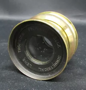 Thornton Pickard Beck SYMMETRICAL RARE BRASS LARGE FORMAT LENS COVERS 5x7 - Picture 1 of 4
