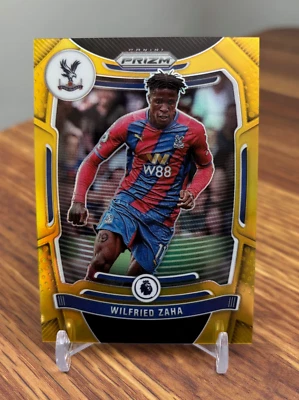 Wilfried Zaha 2021 2021-22 Panini Prizm Premier League EPL #297 Gold Prizm /10 - Image 1 of 2