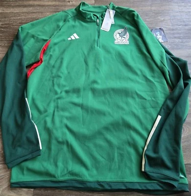 NUEVO CON ETIQUETAS Adidas México Tiro Entrenamiento Top Sudadera Copa Mundial de la FIFA 2022 Hombre Talla XL Foto 1 de 4