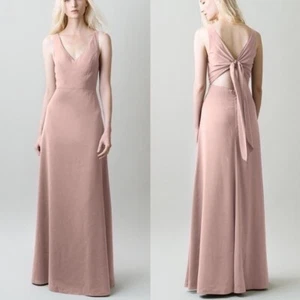 BHLDN Jenny Yoo Delaney Dress Blush Size 4 Retail $275 - Picture 1 of 6