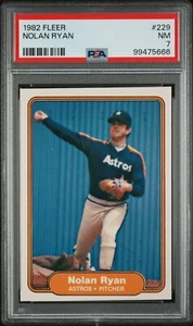 1982 Fleer Baseball #229 - NOLAN RYAN - PSA 7 Near Mint!! - Bild 1 von 2
