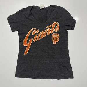 Camiseta Giants Mujer Gris Mediana Logo EE. UU. Aficionado a los Deportes Mercancía Usada en Excelente Condición - Imagen 1 de 7