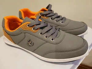 Men's Casual Gray Sneakers w/ Orange Insole US Size 9 EUR Size 42 - Picture 1 of 6