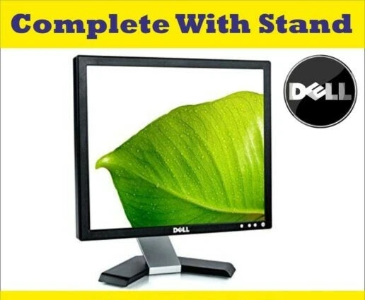 DELL 19" Flat Monitor Cheap TFT/LED LCD Screen VGA/DVI for Office CCTV Laptop PC - Image 1 of 4