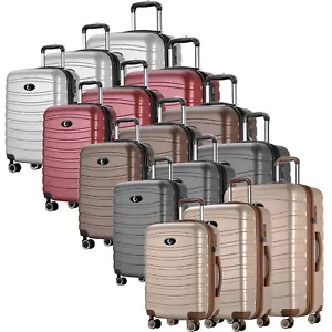 Reisekoffer Koffer Hartschalen Trolley Kofferset Rollen M-L-XL - Set in 5 Farben - Bild 1 von 28