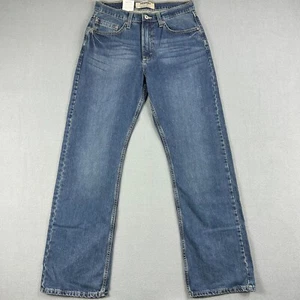 Wrangler Authentics Jeans Mens 31x32 Regular Fit Straight Leg Blue Denim NWT - Picture 1 of 10