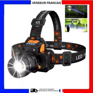 LED Stirnlampe Wasserdicht Wiederaufladbar Leistungsstark USB Hell Multi Aktivitäten - Bild 1 von 23