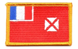 WALLIS UND FUTUNA FLAGGE AUFNÄHER AUFNÄHER ABZEICHEN AUFBÜGELN NEU BESTICKT - Bild 1 von 1