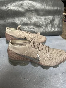 Nike Air Vapormax Flyknit Women's Size 8.5 Running Shoes Chrome Sunset Glow - Picture 1 of 9