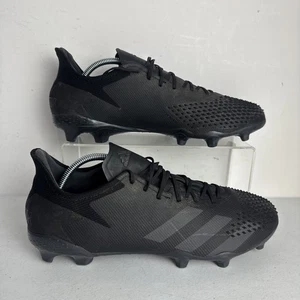Botas de fútbol Adidas Predator 20.2 FG talla 8.5 Reino Unido piel de demonio triple negro EF1630 - Imagen 1 de 7