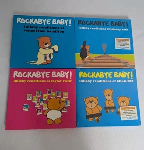 Rockabye Baby! Lullaby Renditions 4 CD Lot Hamilton Taylor Swift Cash Blink 182 - Foto 1 di 5
